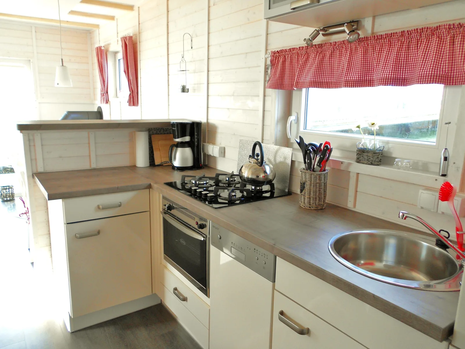 Hausboot Lotta, Dachterrasse u. Kaminofen in Neustadt i.H.