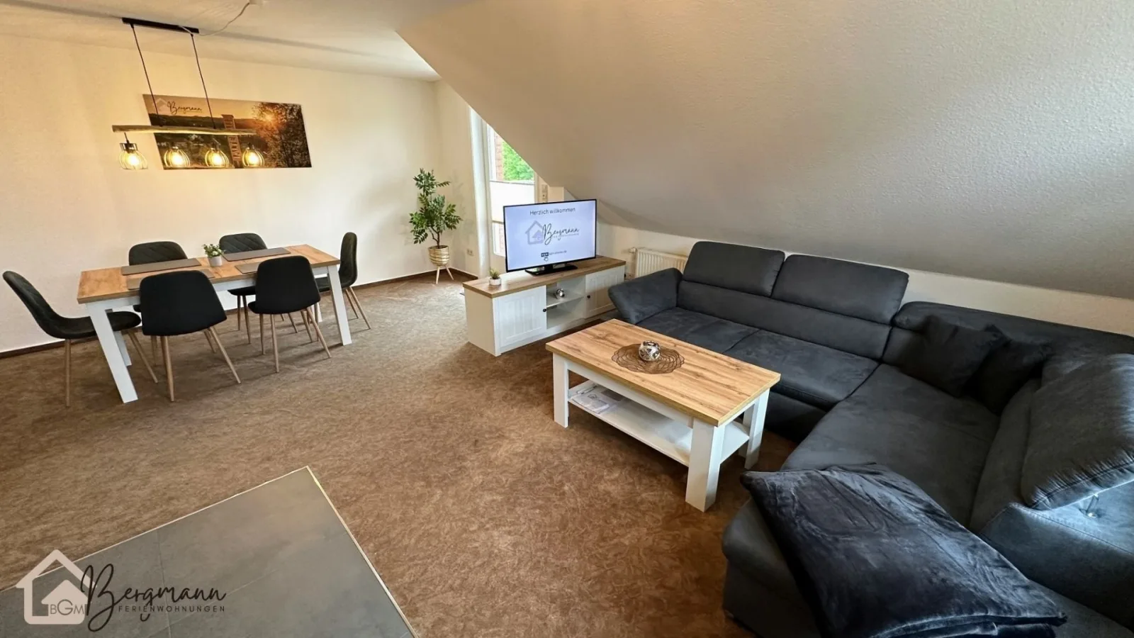 Ferienwohnung Bergmann mit Balkon und Kamin