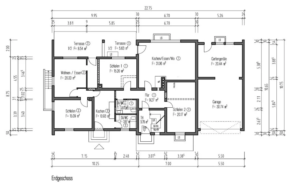 7 Zimmer Residenz vor den Toren Münchens/Stilvoller Komfort für Gruppen bis 19 Personen (EG)