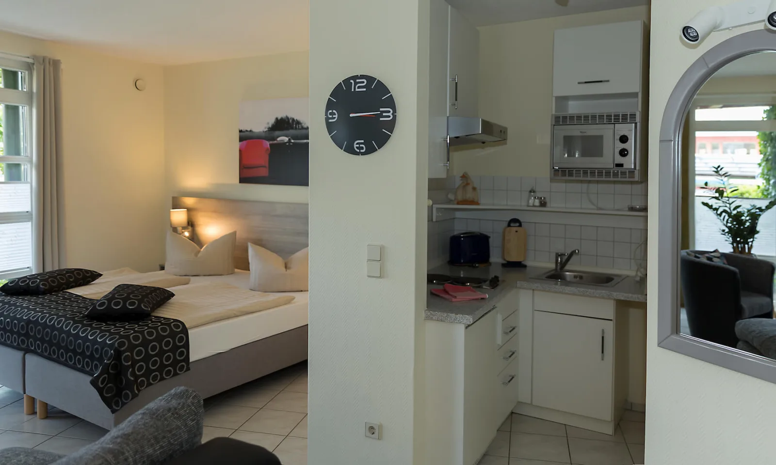 1-Raum Appartement mit Terrasse