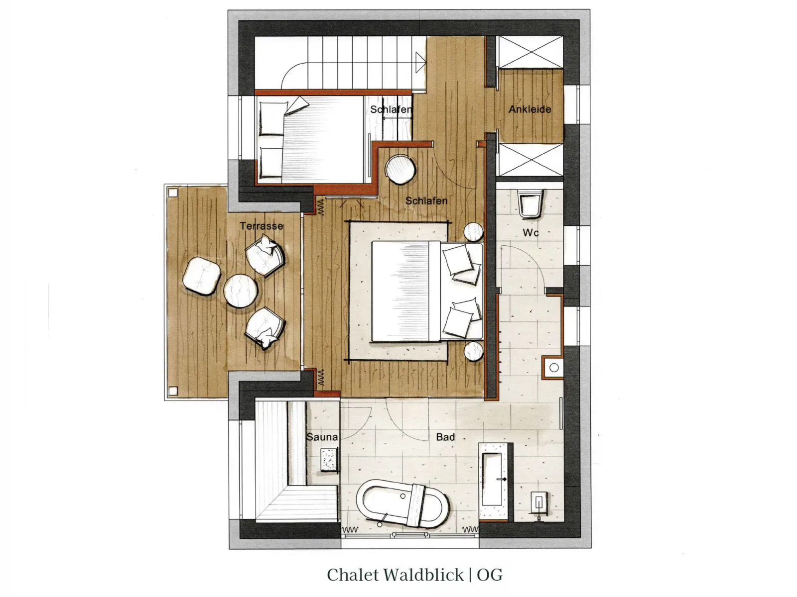 5-Sterne Ziegelberg Chalets: "Chalet Waldblick"