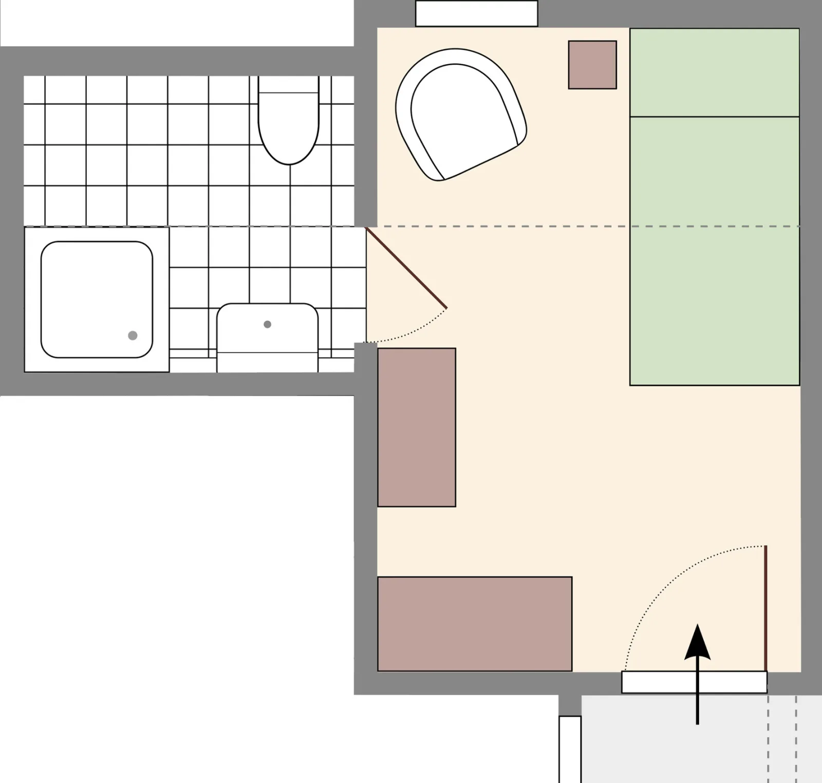 Einzelzimmer Louise
