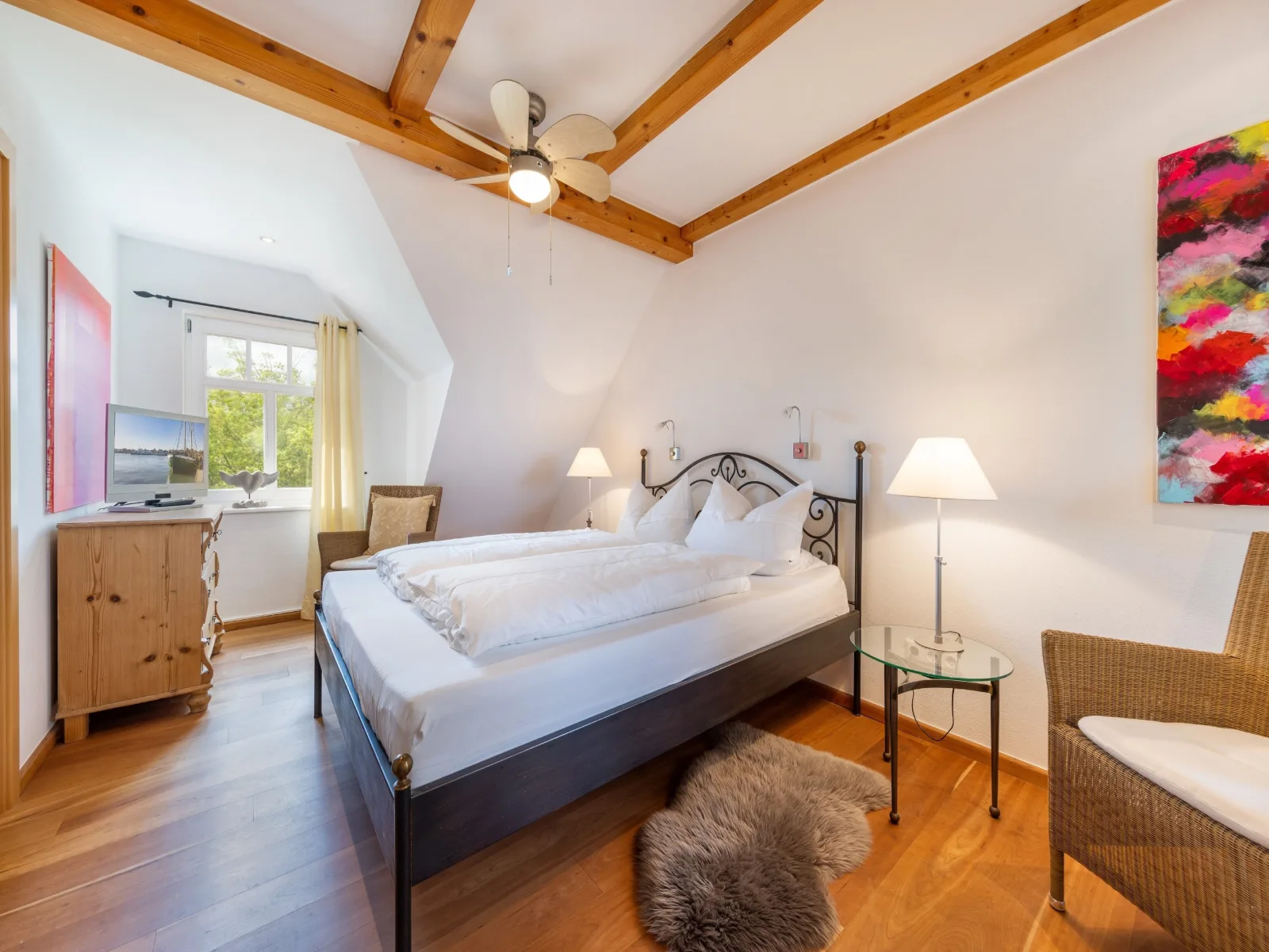 Ferienwohnung - Rügenbrise mit Seeblick mit 3 Bädern, Steg und Paddelboot - alle inklusive