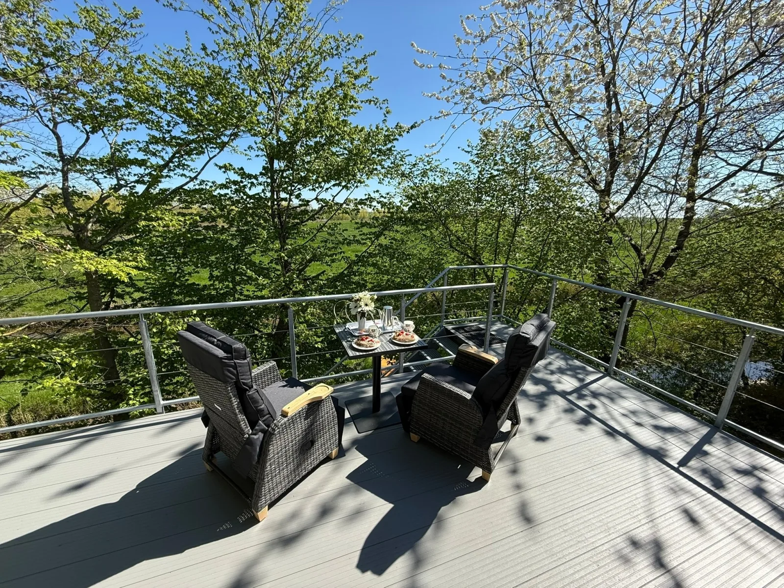 Neues Feriendomizil Krabbenkoje - Nordseeurlaub  mit großem Balkon im idyllischen Butjadingen