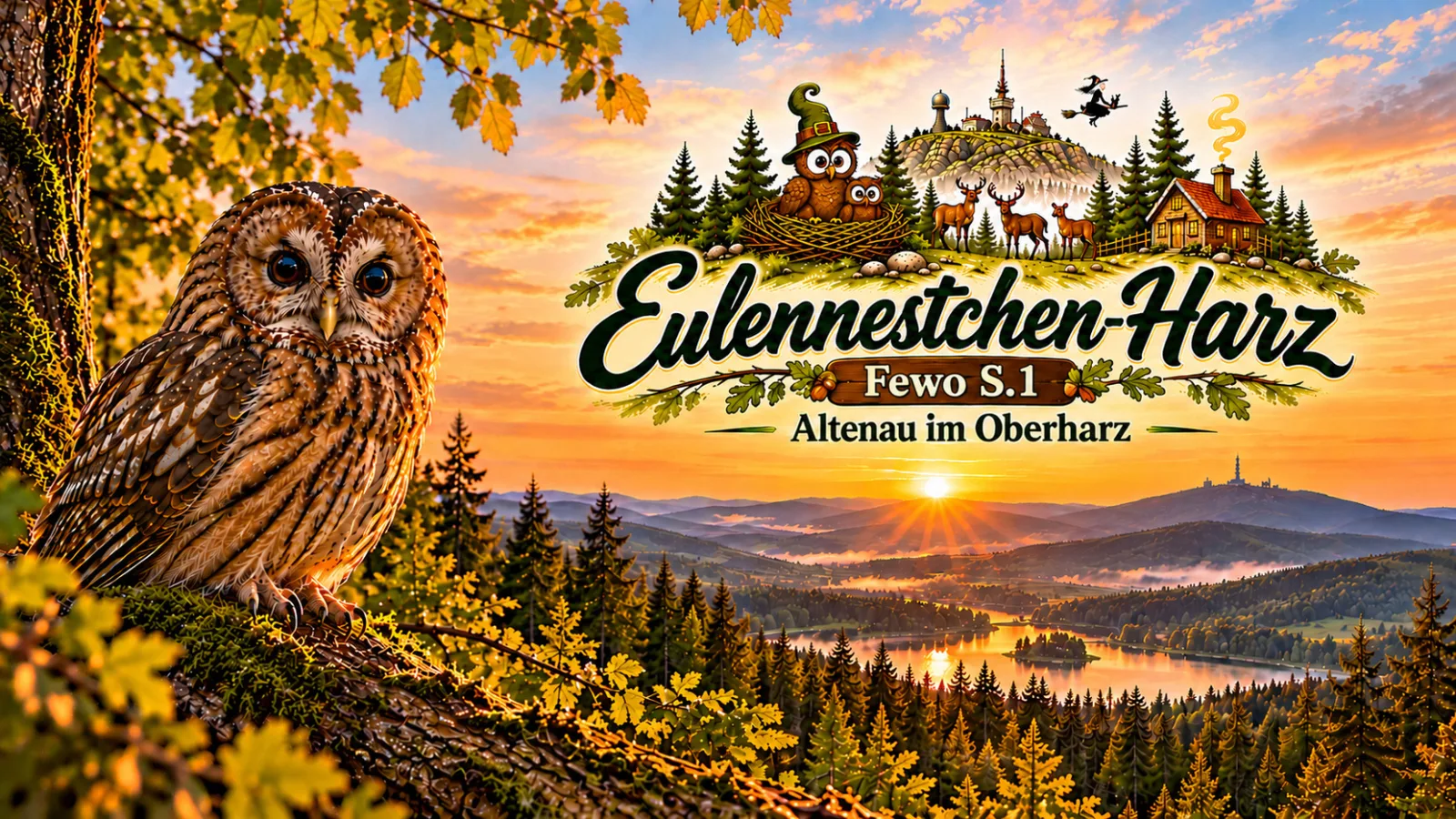 Fewo Eulennestchen-Harz S.1 für Familie & Hund