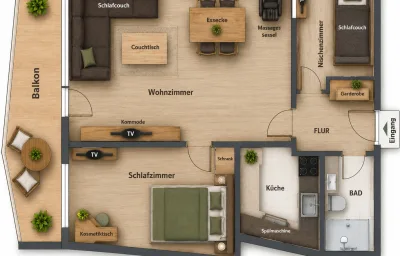 Fewo Eulennestchen-Harz L.2 für Familie & Hund