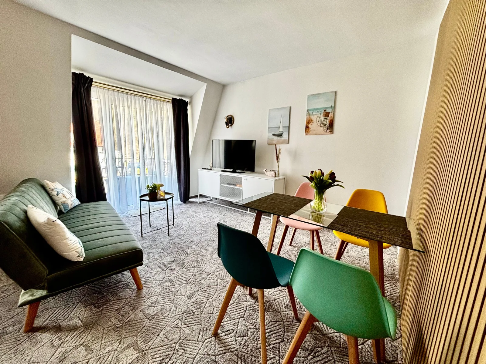 Familien-Kajüte am Ostseestrand mit Balkon K9 - INSEL USEDOM  Apartmenthaus-Usedom