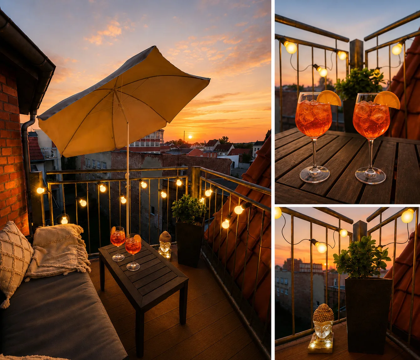 Cinema Apartment Magdeburg - Balkon & Beamer