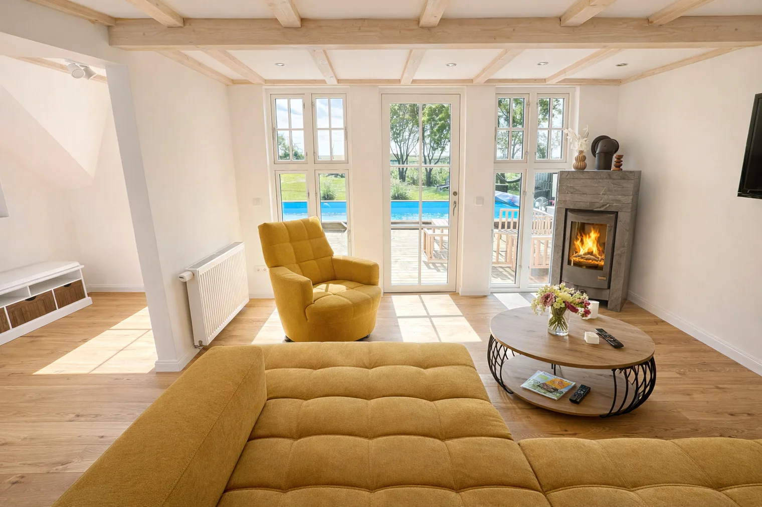 Ferienhaus"Huus an`t Diek" Luxus in Deichnähe mit Pool, Nähe Norddeich