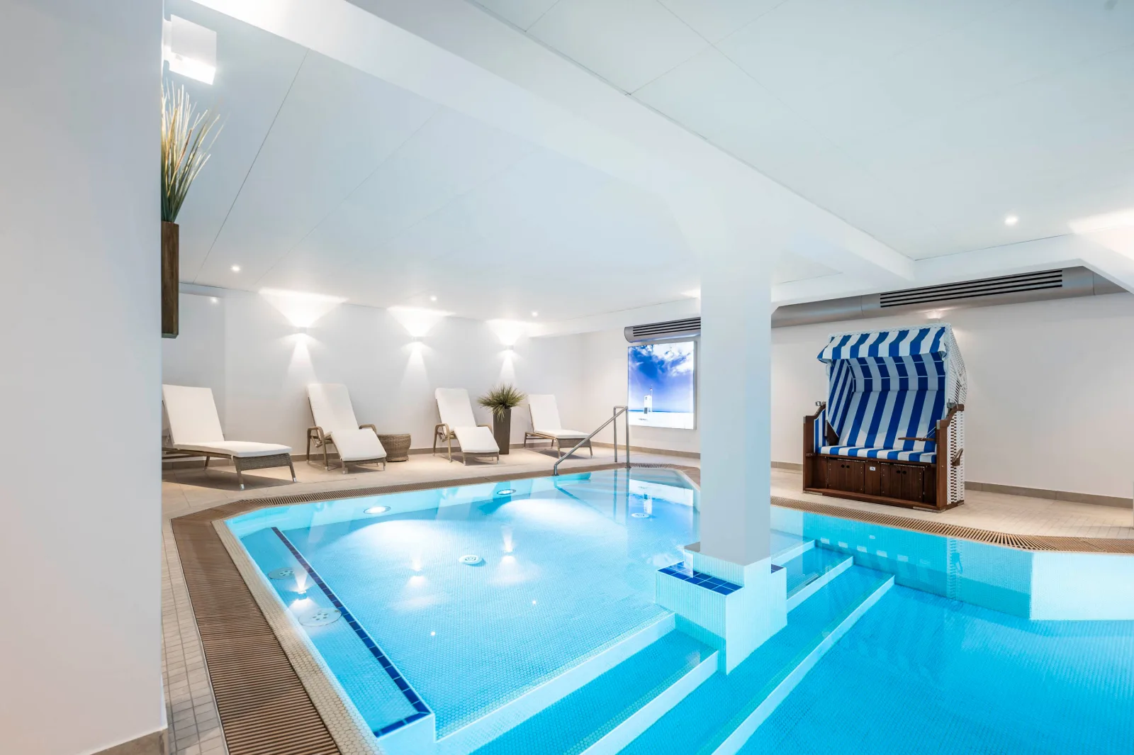 Ferienwohnung-juist-strandburg 307 für 2 bis 3 Personen mit Schwimmbad und Sauna