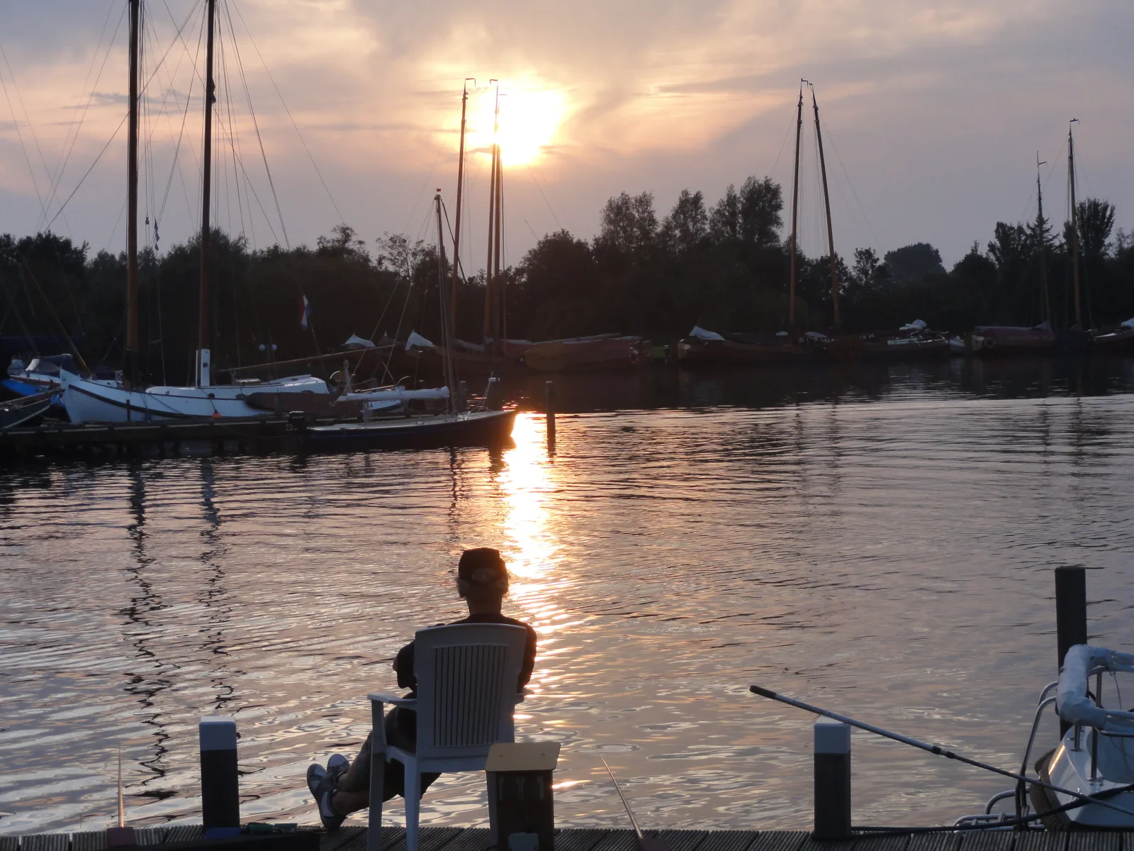 Vakantievilla Koudum met privé steiger