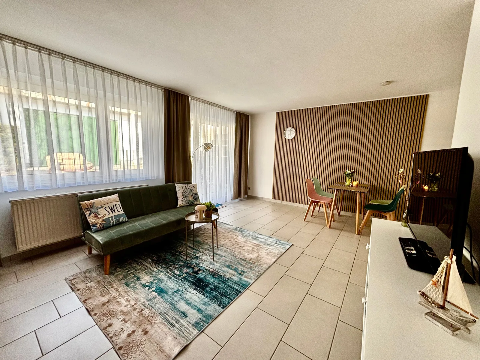 NEU: 2 Raum Wohnung 5Betten  Apartmenthaus-Usedom "Kajüte 2" mit Garten -  In 5  Minuten zu Fuß am Strand