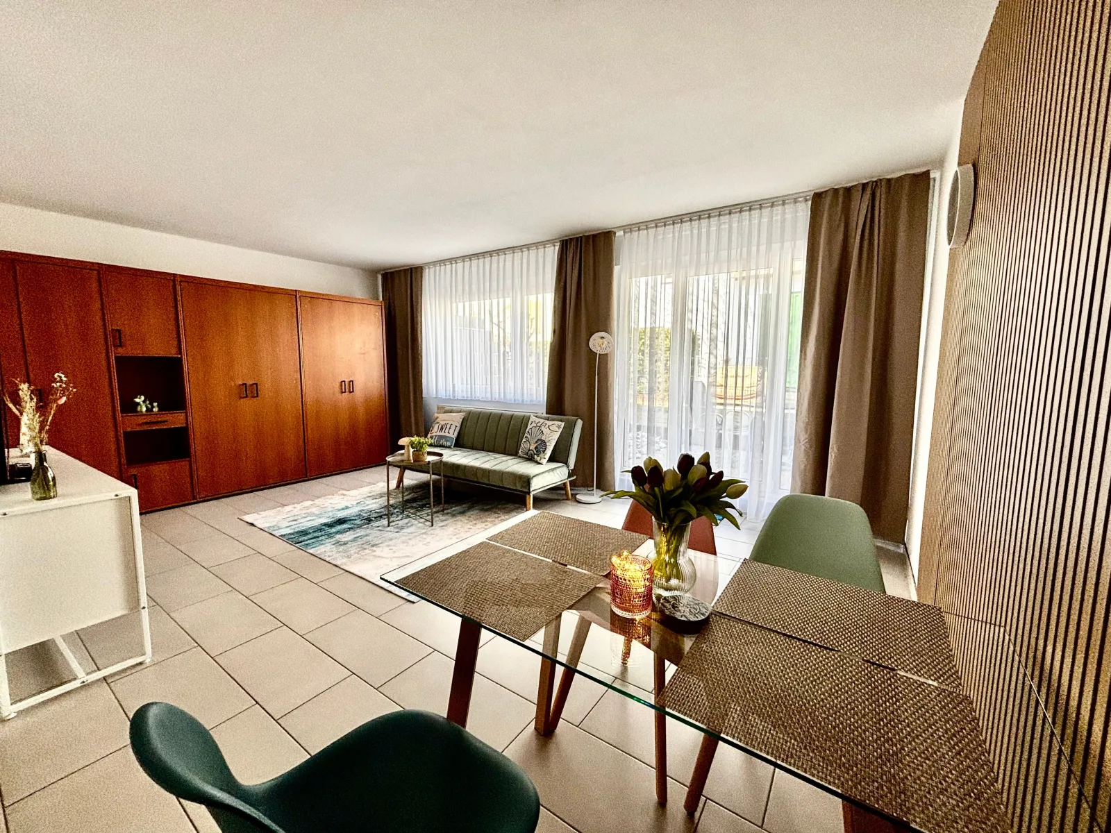 NEU: 2 Raum Wohnung 5Betten  Apartmenthaus-Usedom "Kajüte 2" mit Garten -  In 5  Minuten zu Fuß am Strand