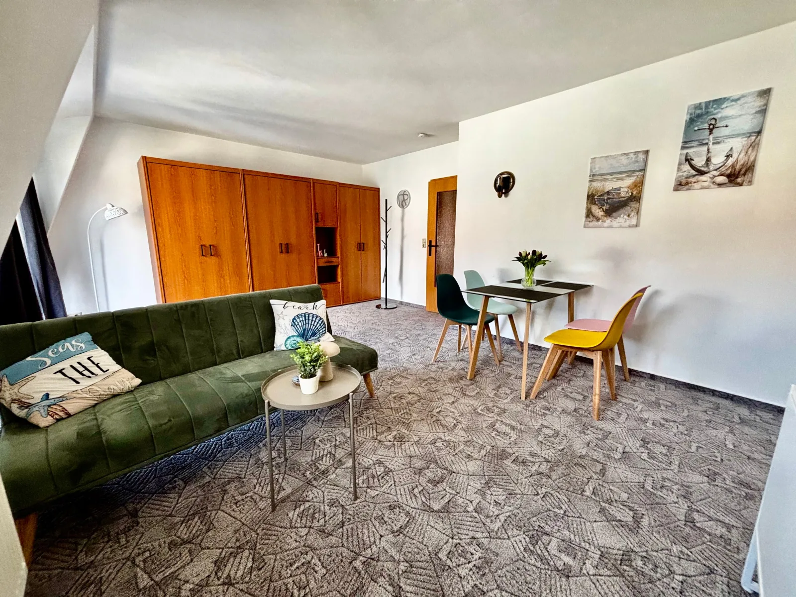 Top Lage: Ferienwohnung für 5 Personen - fußläufig zum Strand "Kajüte 10" mit Balkon