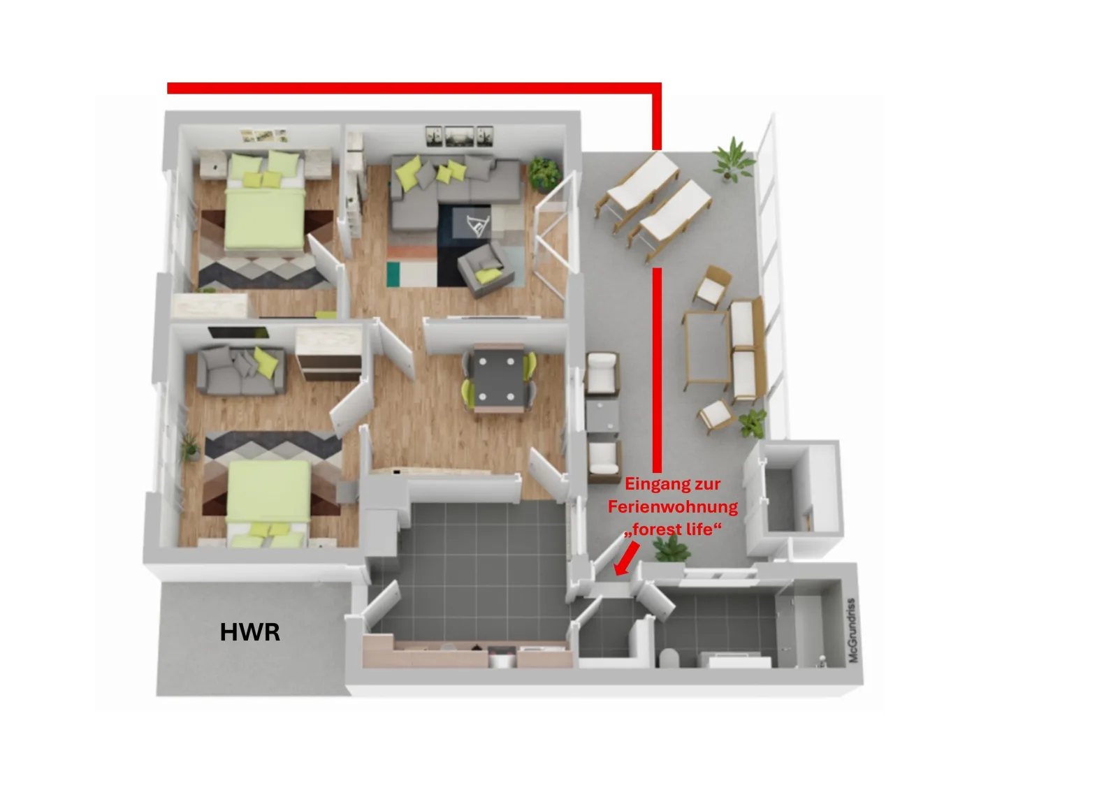 Ferienwohnung "forest life"