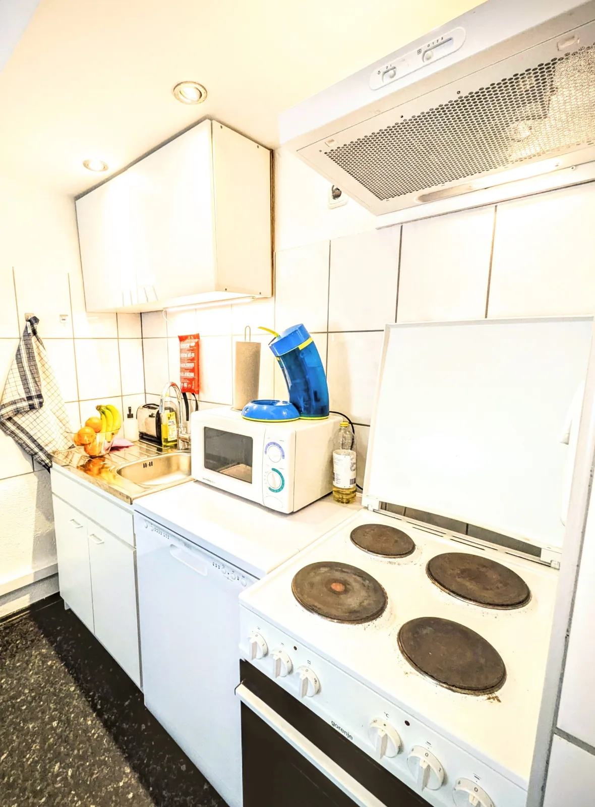 Ferienwohnung Kassel Kiwi Parkplatz Küche 1- 4 Personen EG Modern