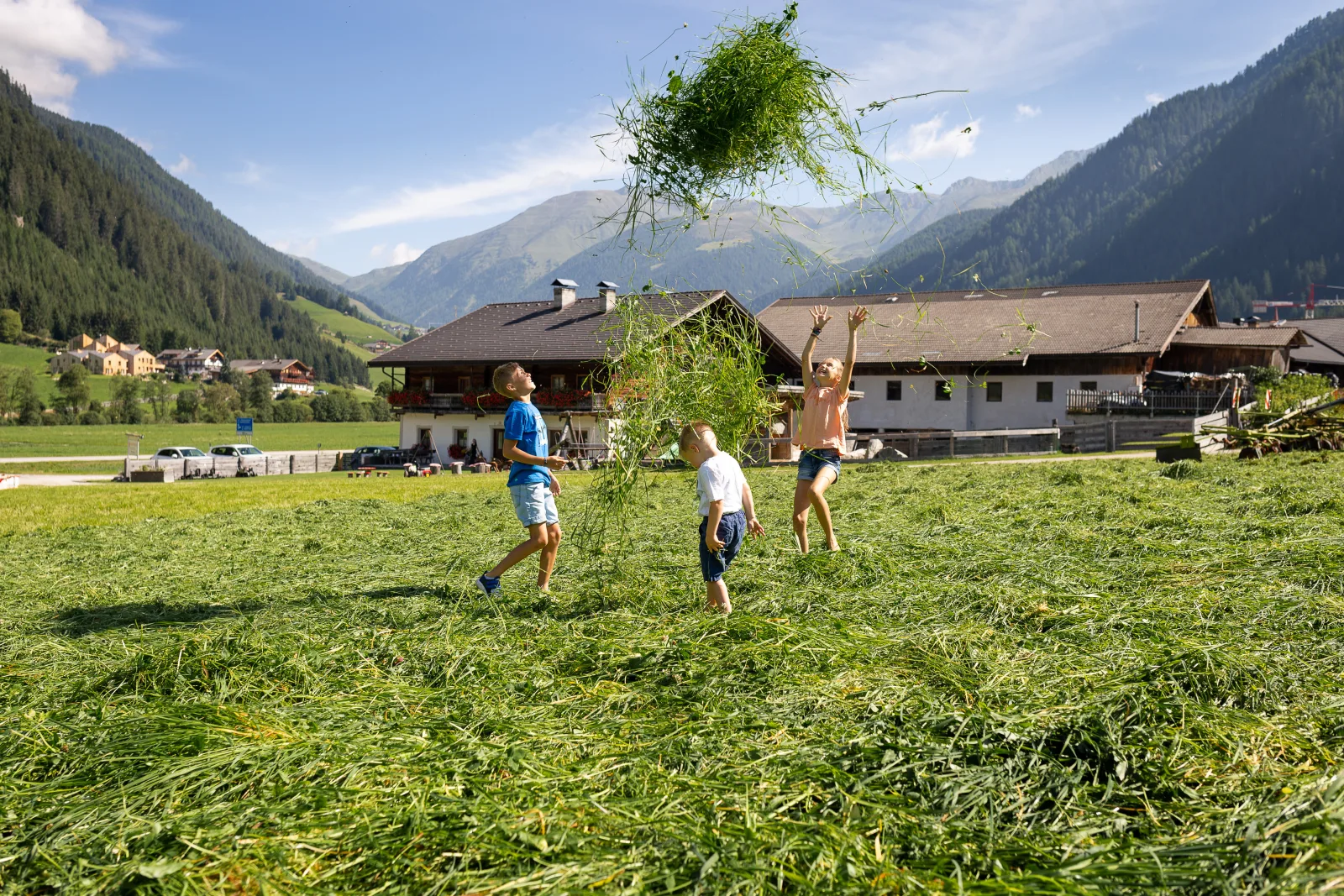 Familienfreundliches Mehrbettzimmer am Bauernhof mit Frühstück & Hoftieren, Zirm
