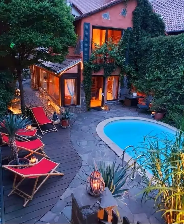 Ferienhaus-Sauna Pool Whirlpool