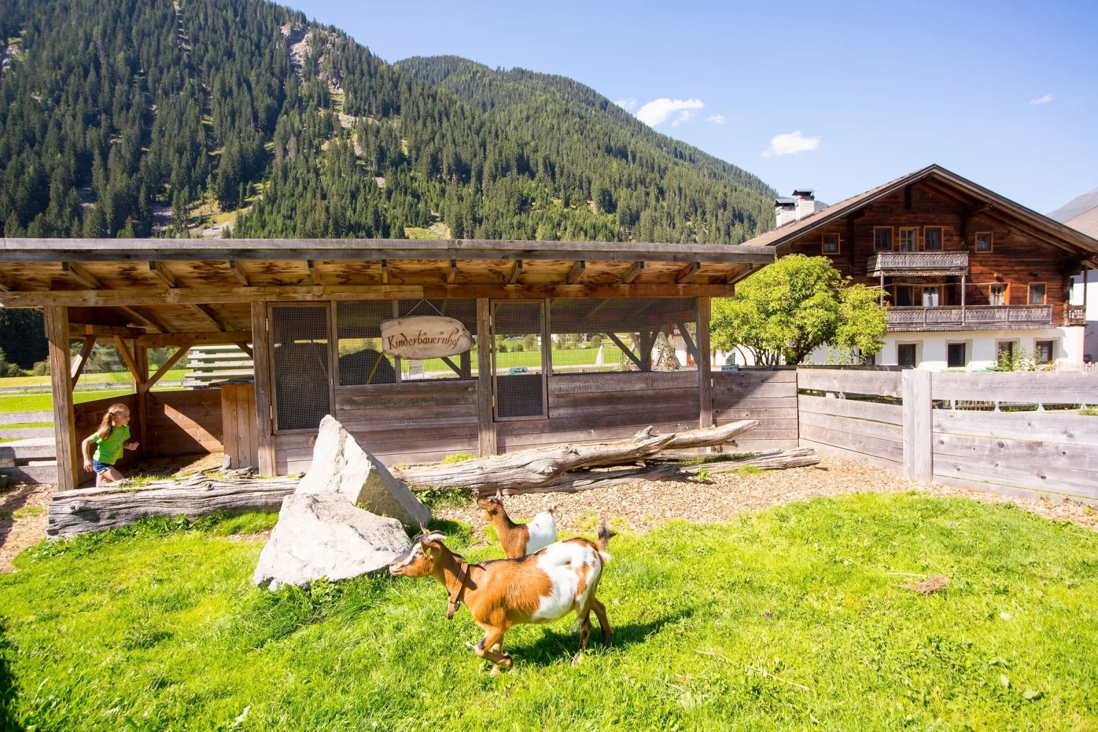 Familienurlaub am Bauernhof mit Tieren, Natur & Sauna, Alpin