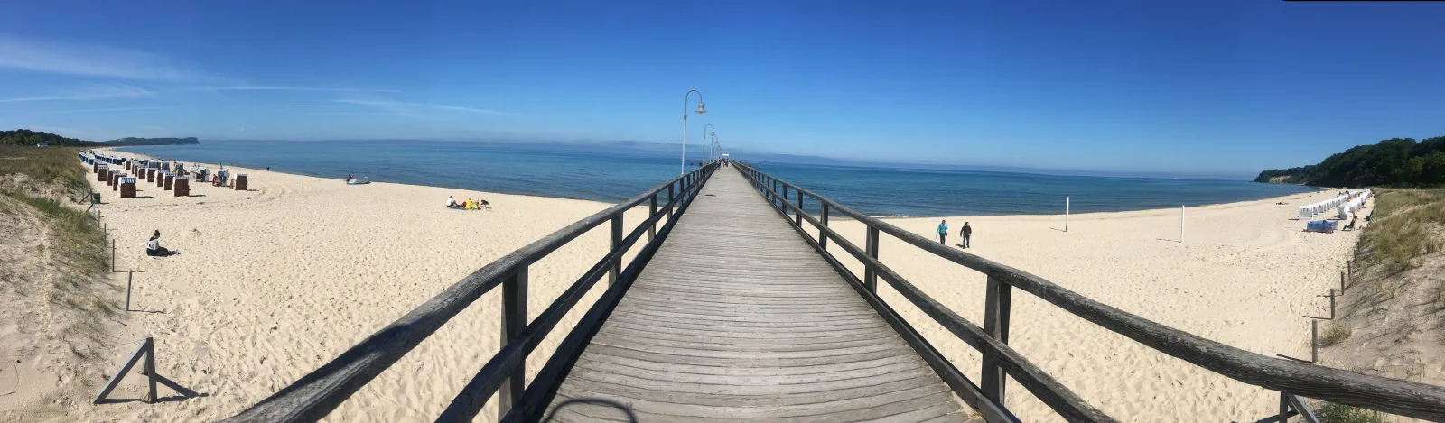 Ferienhaus Südstrand**** Blick bis zur Ostsee, Schwimmbadnutzung, Sauna,4-5 Fuß Minuten zum Strand