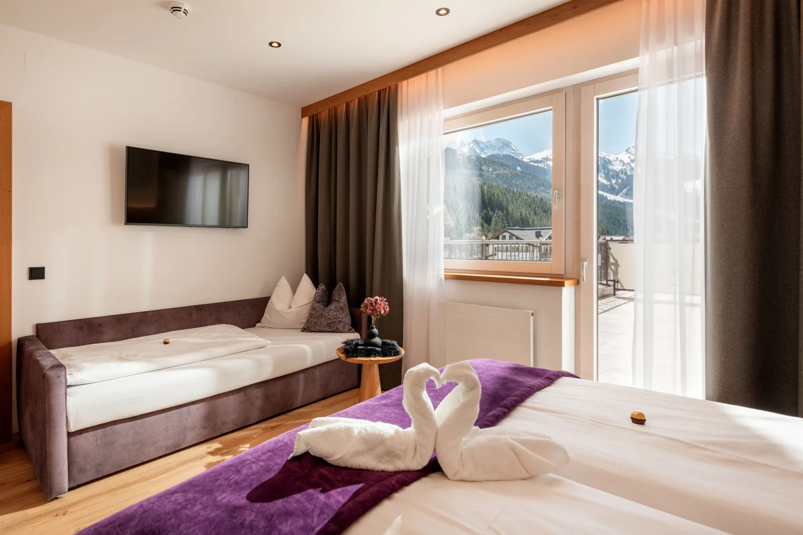 Hotel Alpinjuwel Gerlos - Doppelzimmer Bergblick