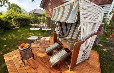 Neues Feriendomizil Deichblick - Nordseeurlaub mit Balkon und  Garten im idyllischen Butjadingen