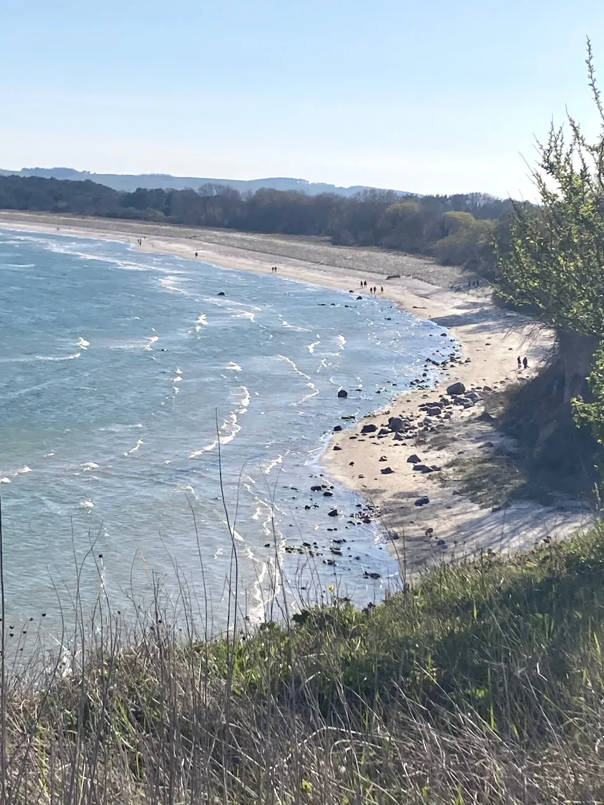 Dünenhaus Südstrand, 4-5 Fußminuten zum Strand Blick über Hügellandschaft zur Ostsee, Schwimmbadnutzung inklusive