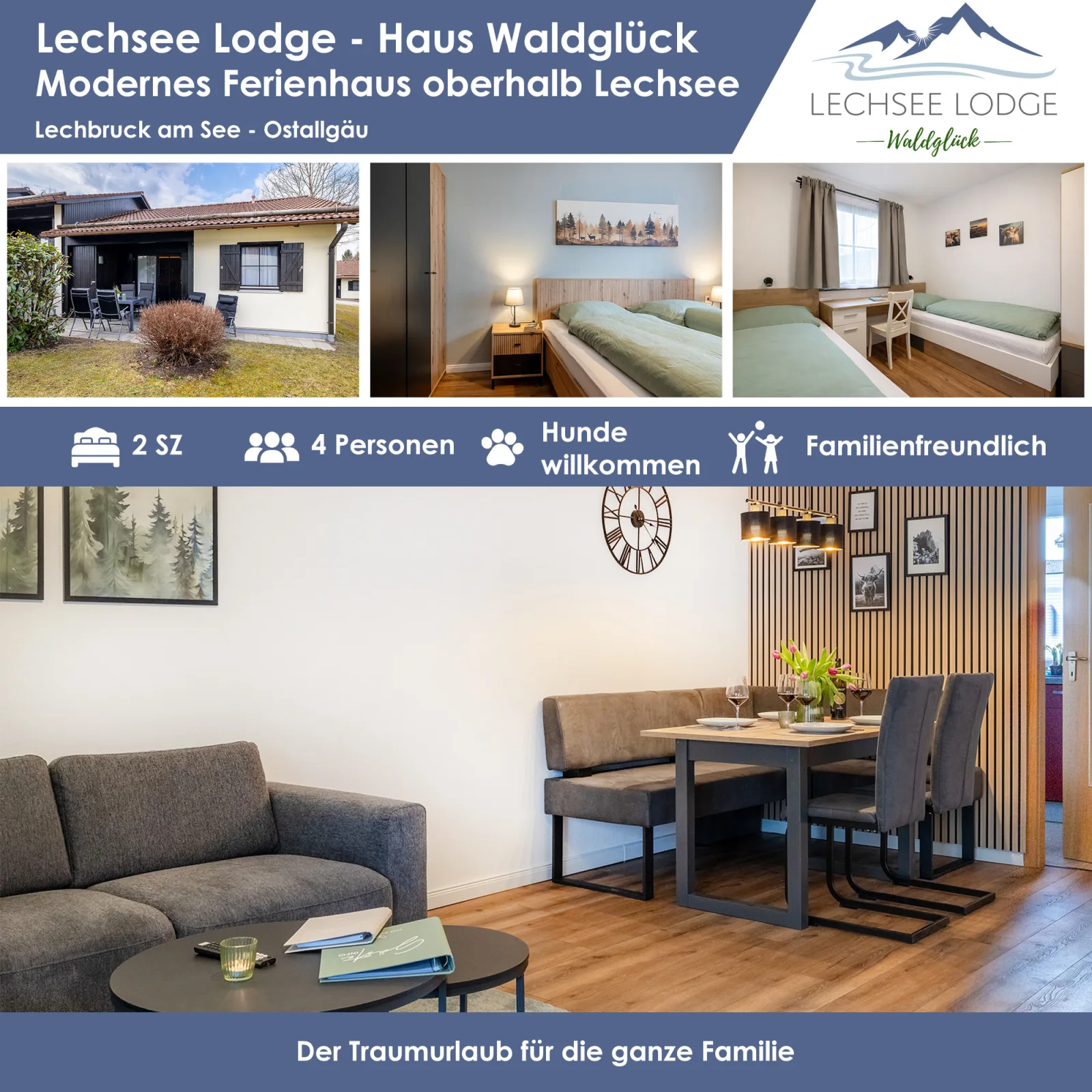 Lechsee Lodge - Haus Waldglück (Nr. 90)
