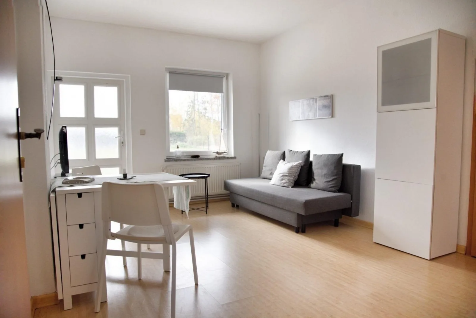 Ferienwohnung Schilfsruh  Ruhige, gut ausgestattete Ferienwohnung am Stettiner Haff