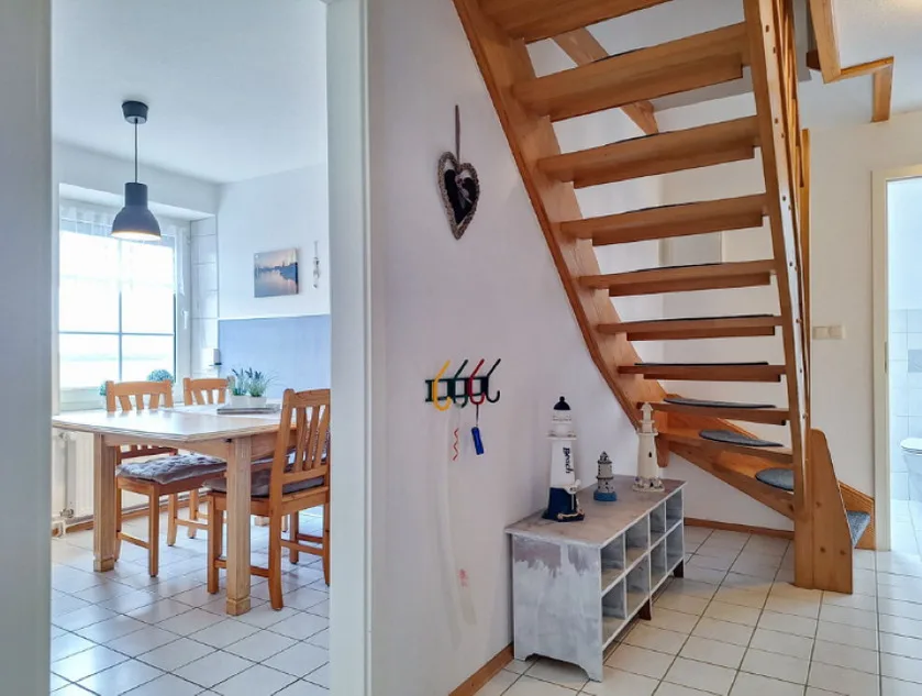 Ferienwohnung Seebär im Haus Seewind nur 800 Meter von der Nordsee entfernt auf 2.800 m² Grundstück