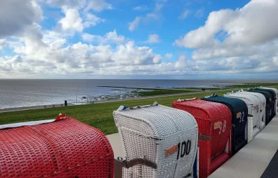 Ferienwohnung Seestern im Haus Seewind nur 800 Meter von der Nordsee entfernt auf 2.800 m² Grundstück