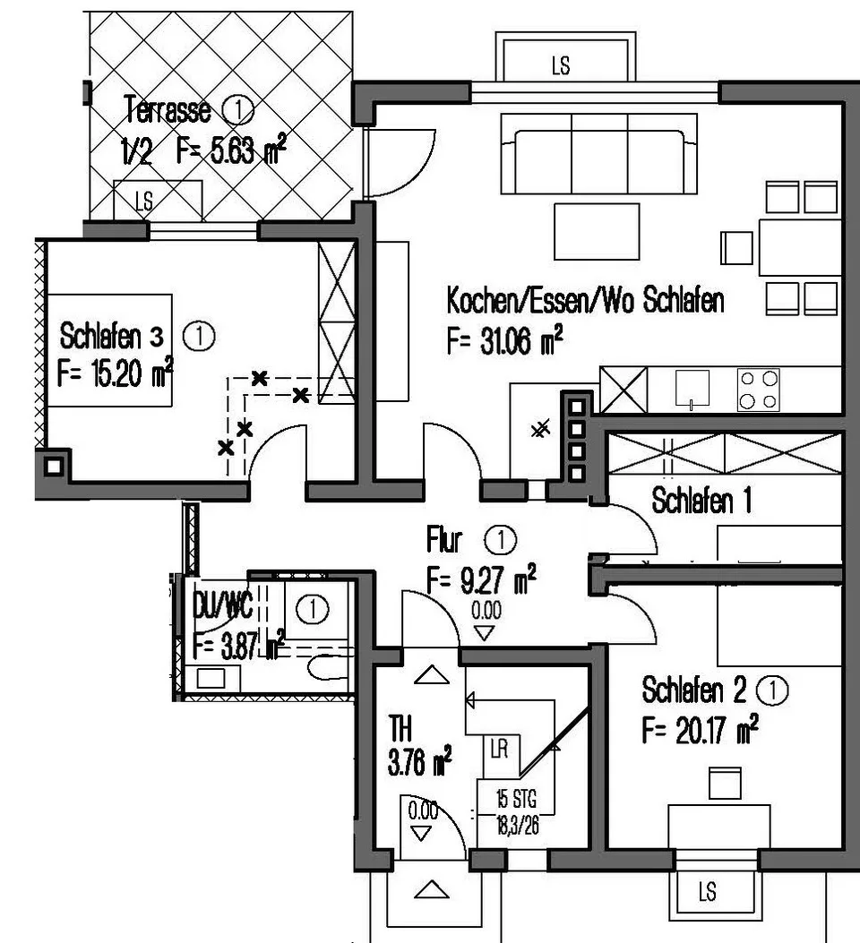 4 Zimmer/ Moderner Alpen-Chic trifft Tradition bei München (EG-R)