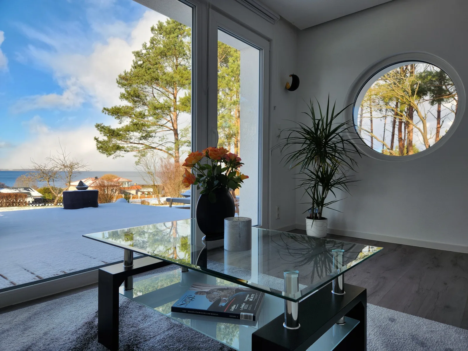 Ferienhaus Sealodge mit Seeblick, Sauna, Kamin an der Ostseeküste