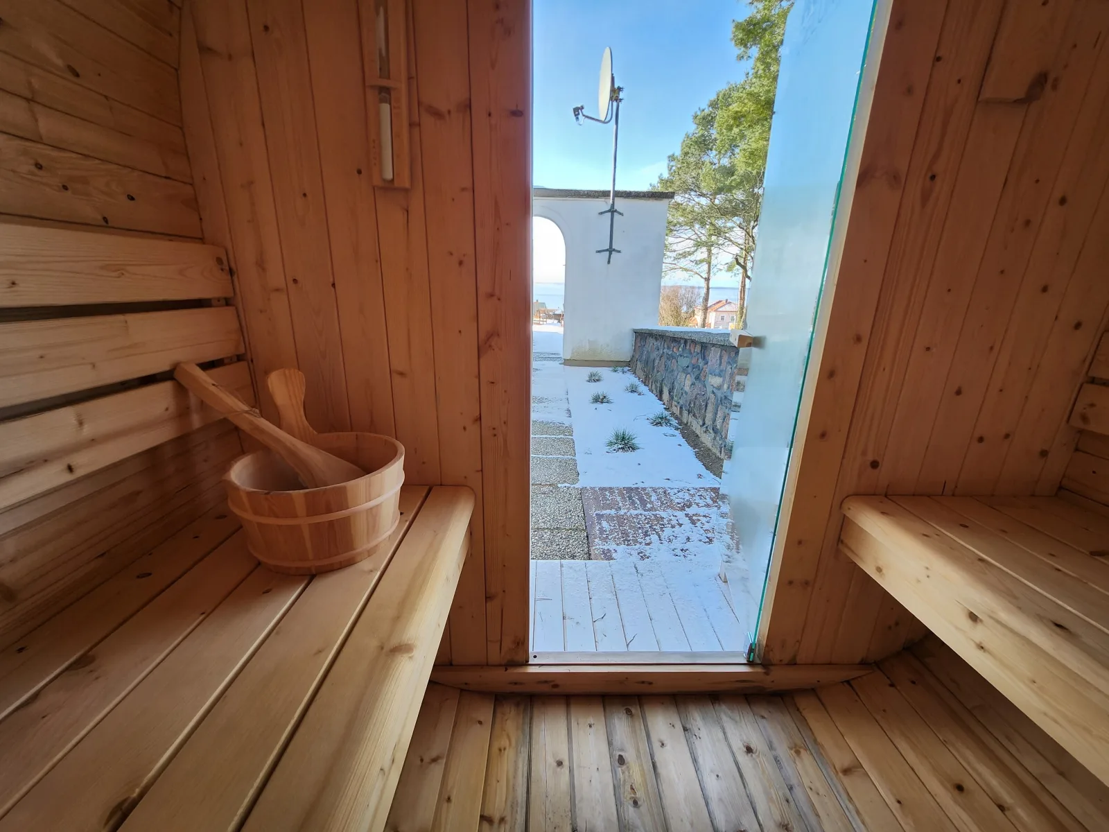 Ferienhaus Sealodge mit Seeblick, Sauna, Kamin an der Ostseeküste