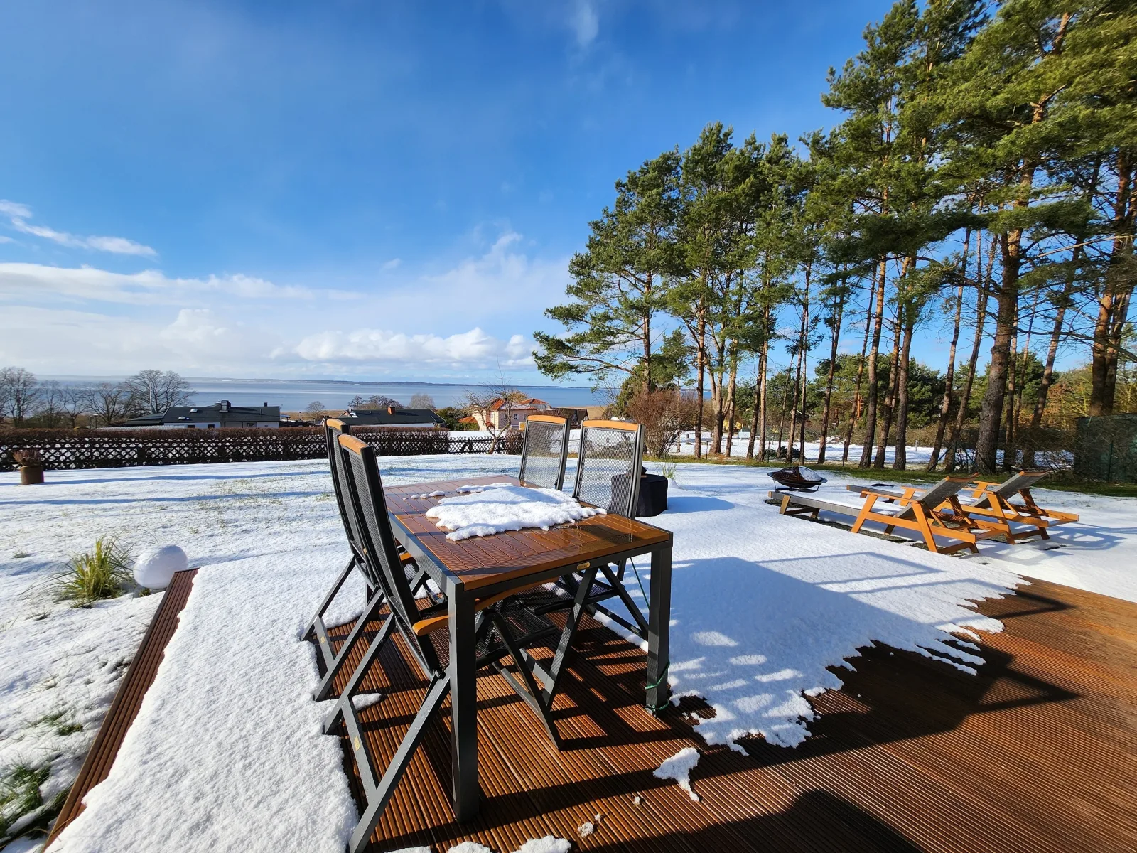 Ferienhaus Sealodge mit Seeblick, Sauna, Kamin an der Ostseeküste