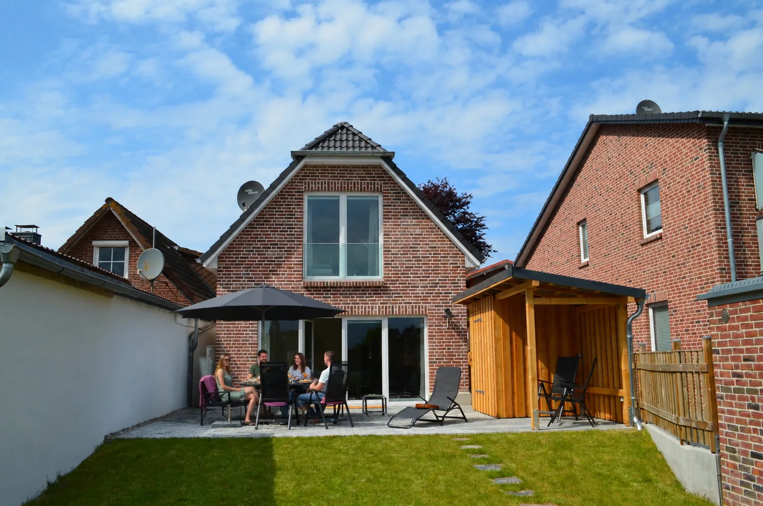 Ferienhaus mit Garten