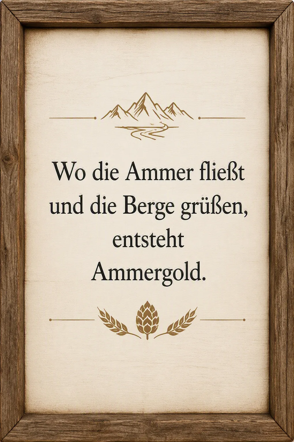Ammergold mit herrlichem Bergblick