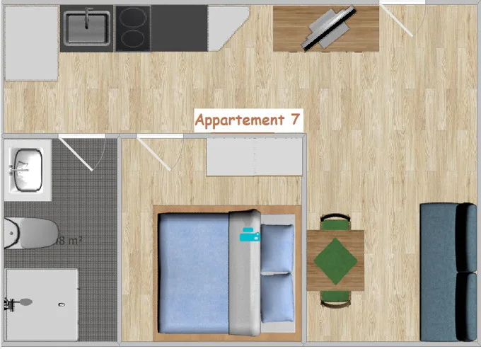Appartement Valentin Studio App Typ E