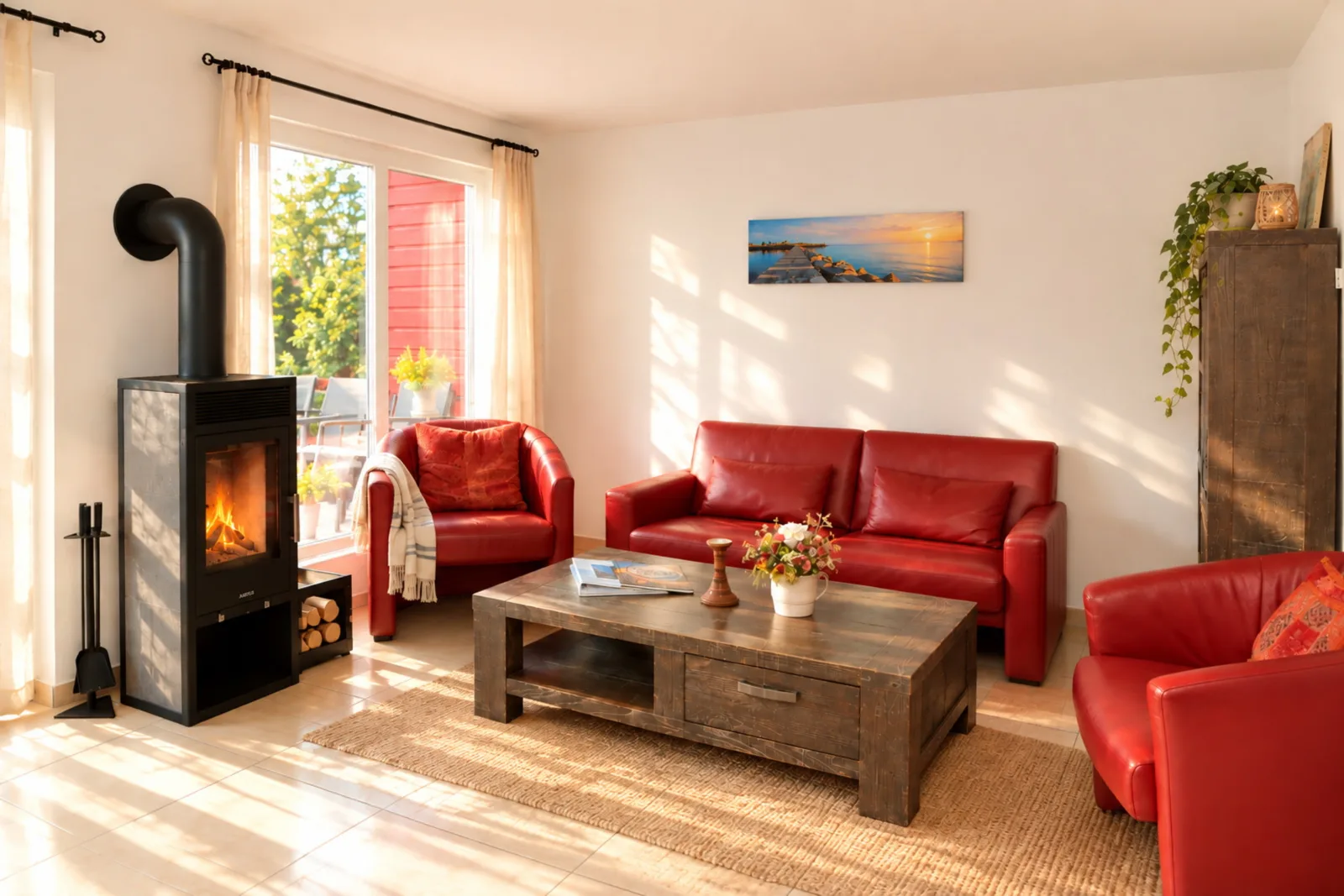Ferienhaus Wellenläufer in Glowe mit Sauna, Kamin & Ostseeurlaub